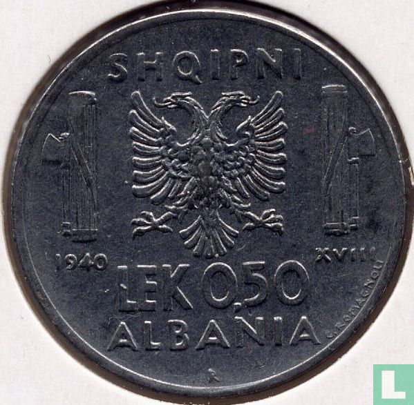 Albanië 0.50 lek 1940