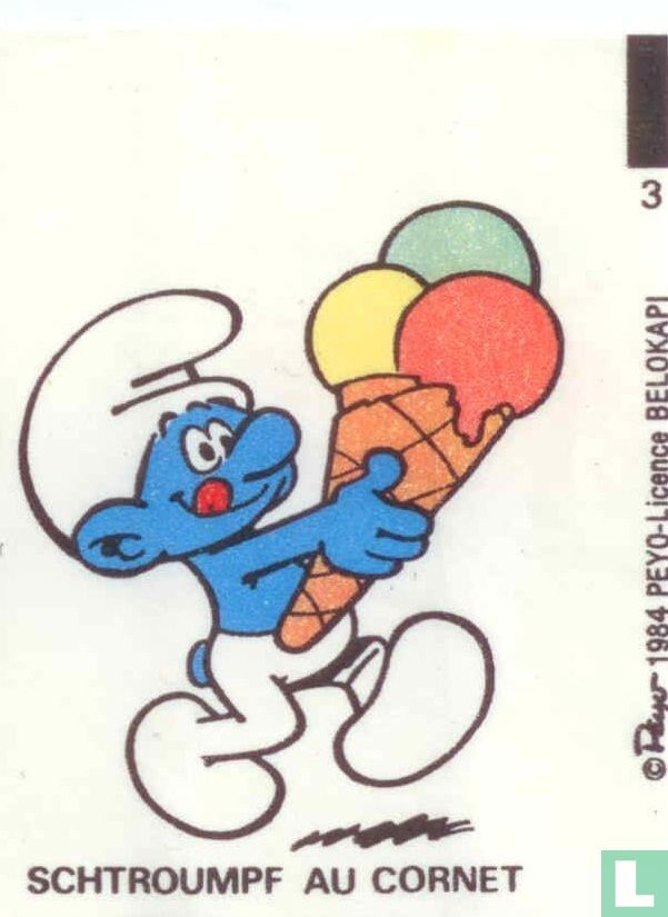 Schtroumpf au Cornet