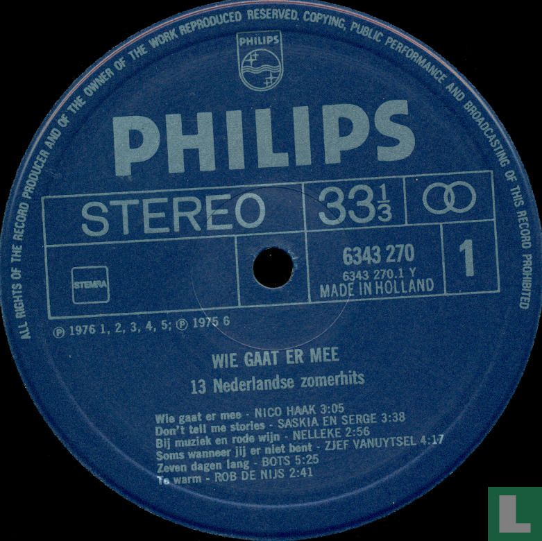 Wie gaat er mee - 13 Nederlandse zomerhits