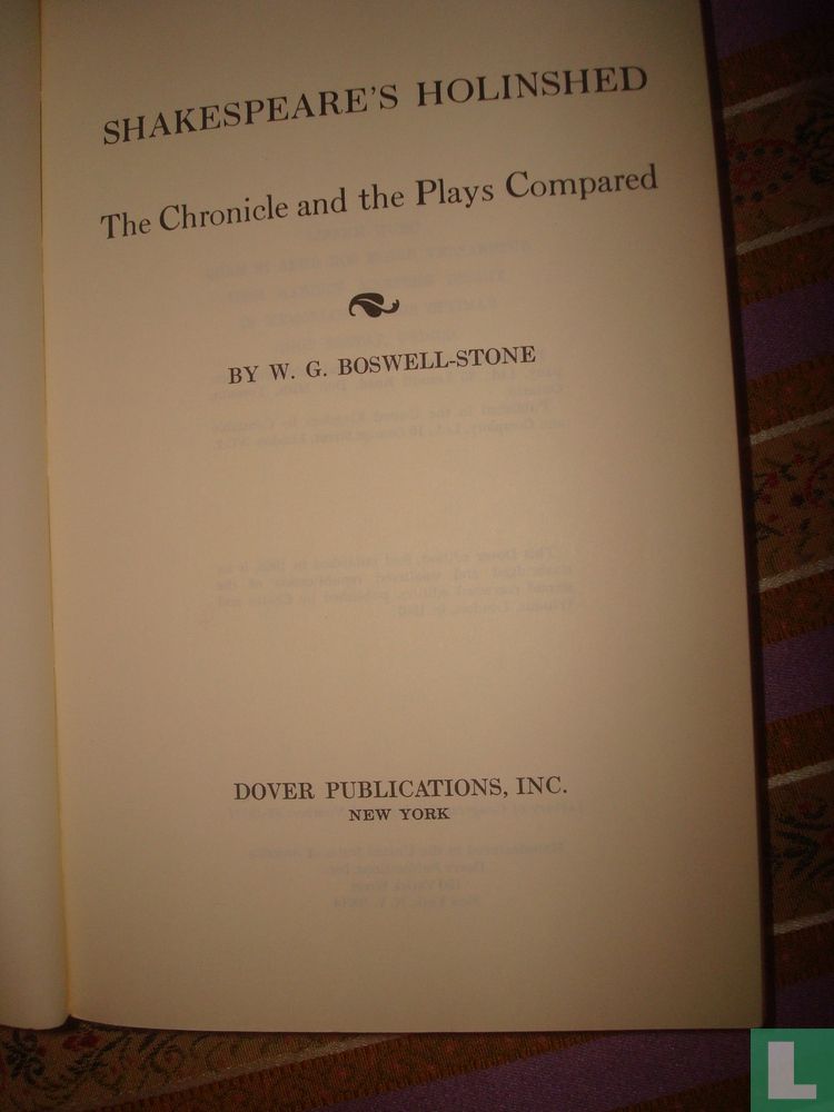 Shakespeare's Holinshed