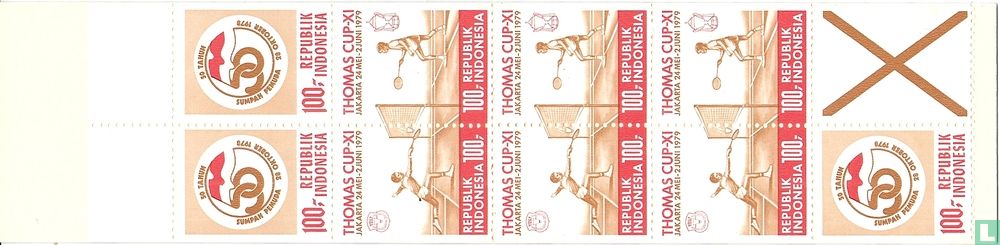 Stamp booklet brown