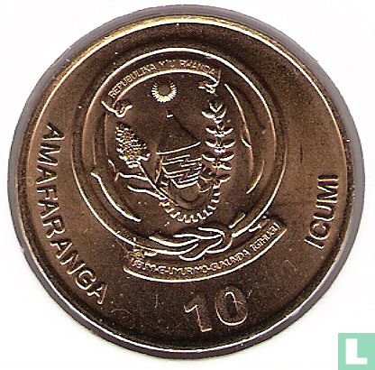 Rwanda 10 francs 2003