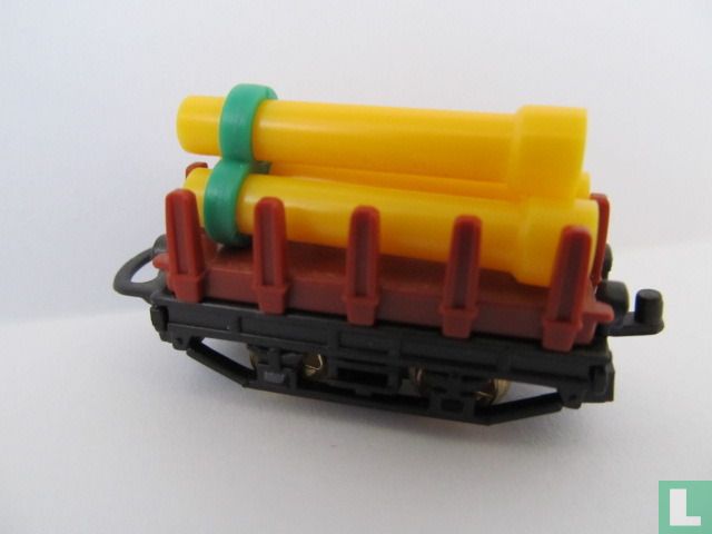 Train wagon with tubes 