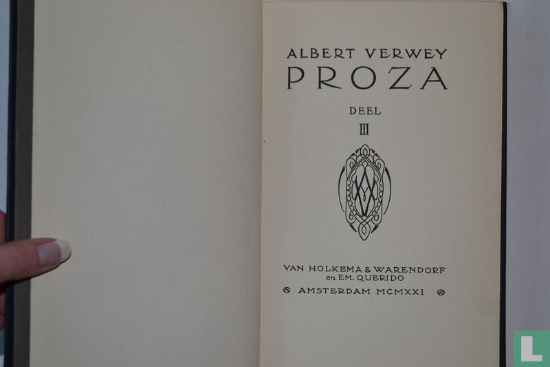 Albert Verwey Proza