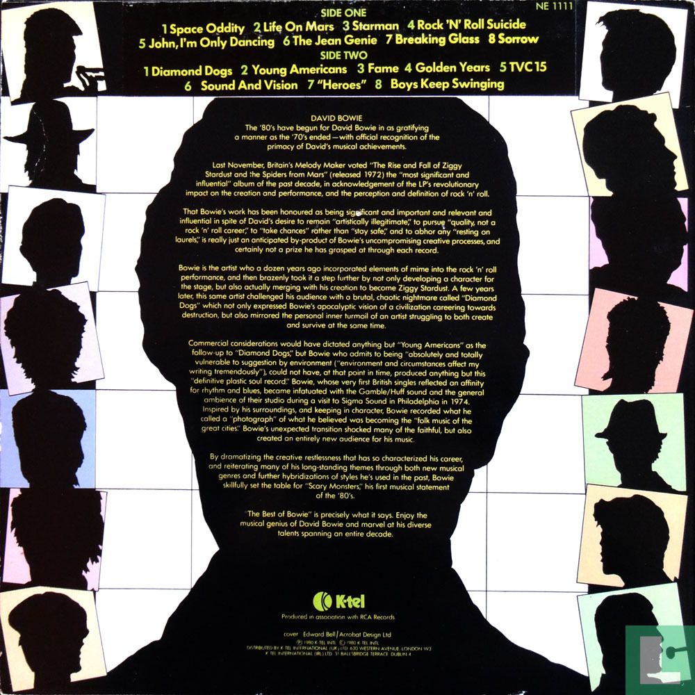 The Best of Bowie LP DN 6091 (1980) - Jones, David - LastDodo