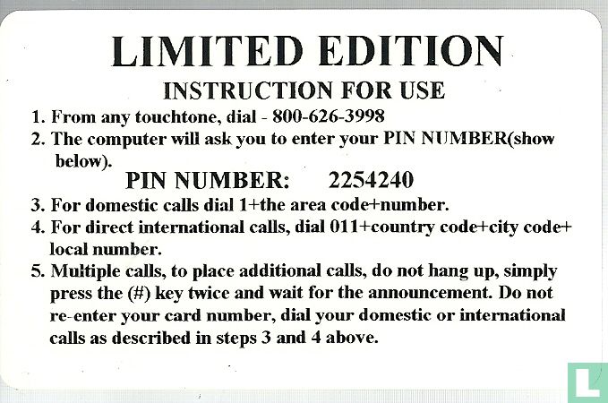 Asterix Telecom Phonecard