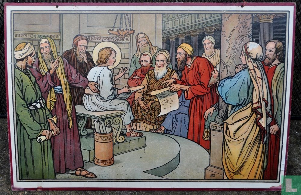 Jesus with the scribes