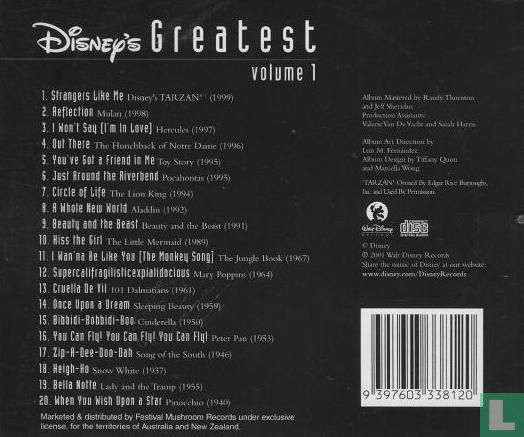 Disney's greatest: volume 1