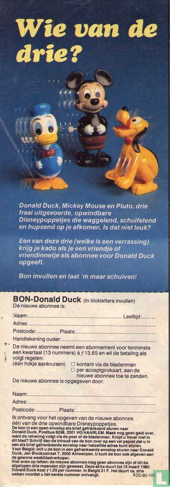 Wie van de drie?