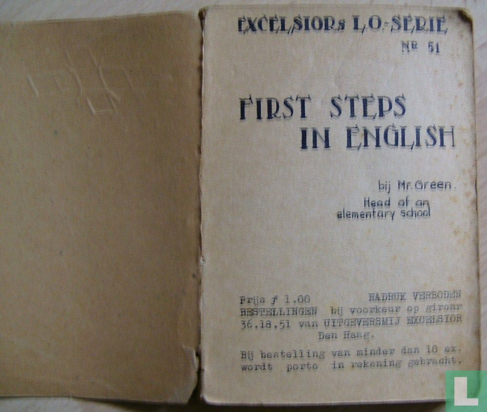 First steps in English