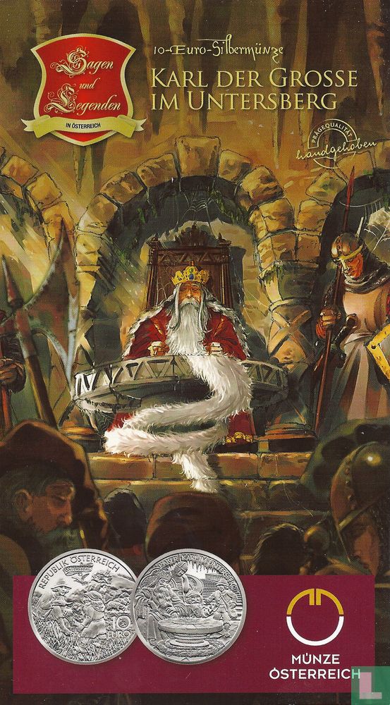 Oostenrijk 10 euro 2010 (special UNC) "Charlemagne in the Untersberg"