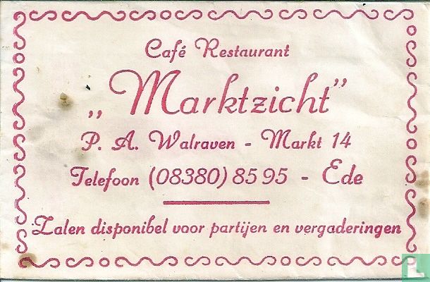 Café Restaurant "Marktzicht" 