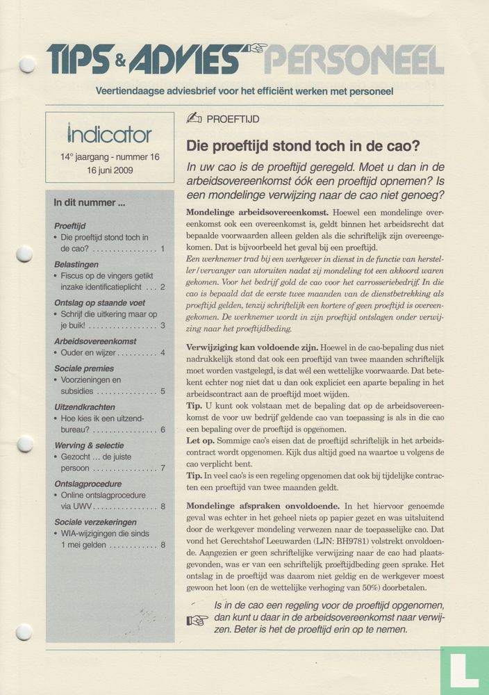 Tips & Advies 16