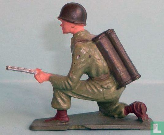 Soldier with flamethrower