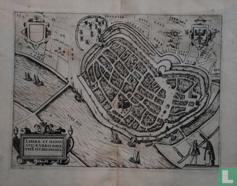 LIBERAE. ET HANSA ACTICAE VRBIS DAVETRIESIS DELINEATI.