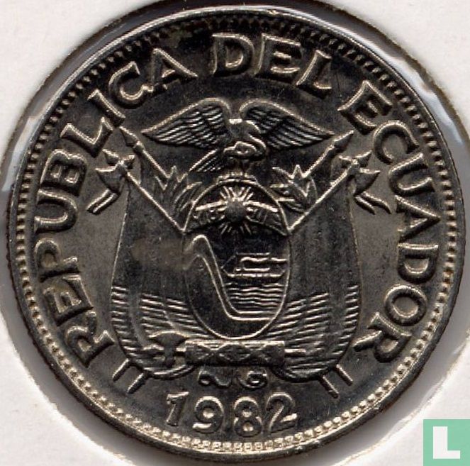 Équateur 50 centavos 1982
