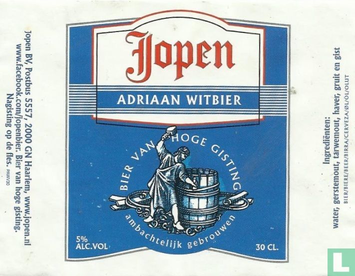 Adriaan Witbier(30cl)