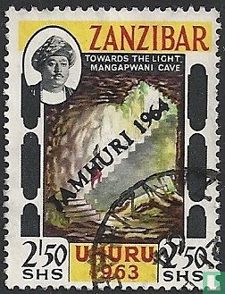 UHURU 1963 with overprint 