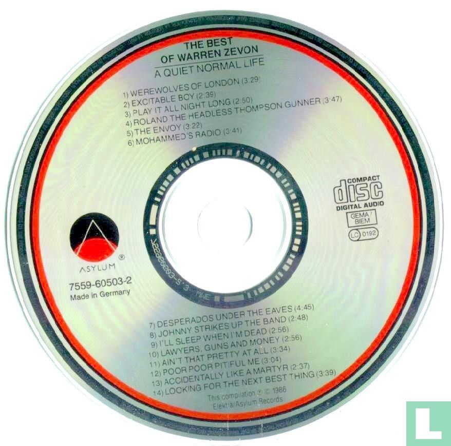 The Best of Warren Zevon - A Quiet Normal Life CD 7559-60503-2