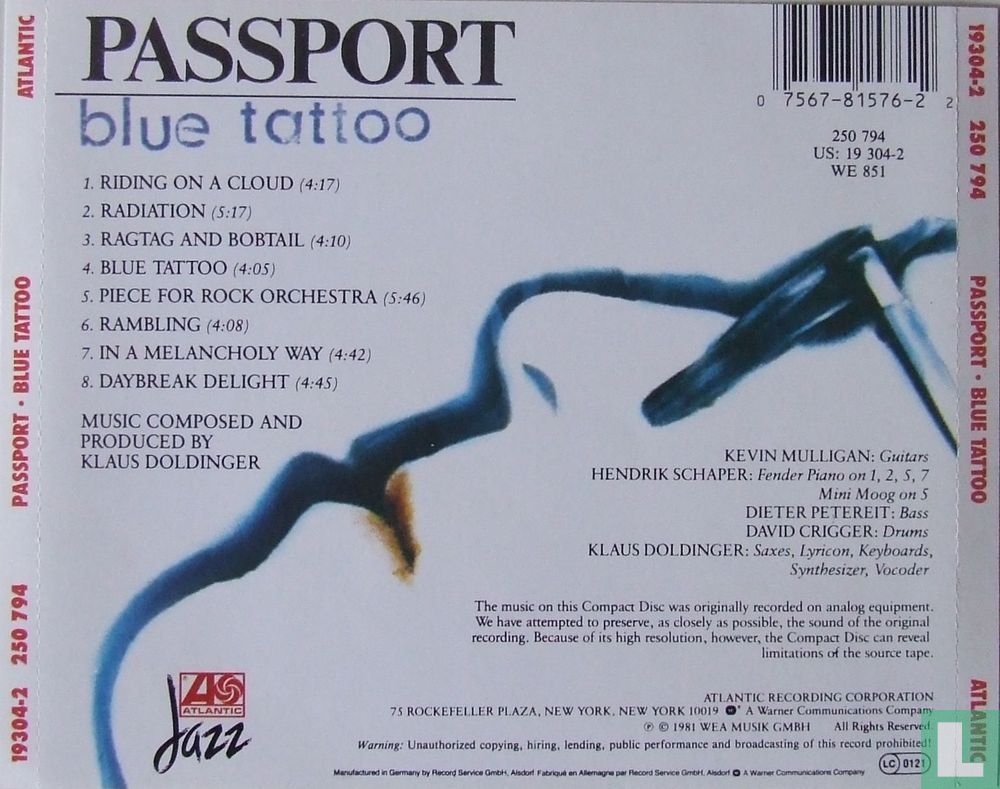 Blue Tattoo