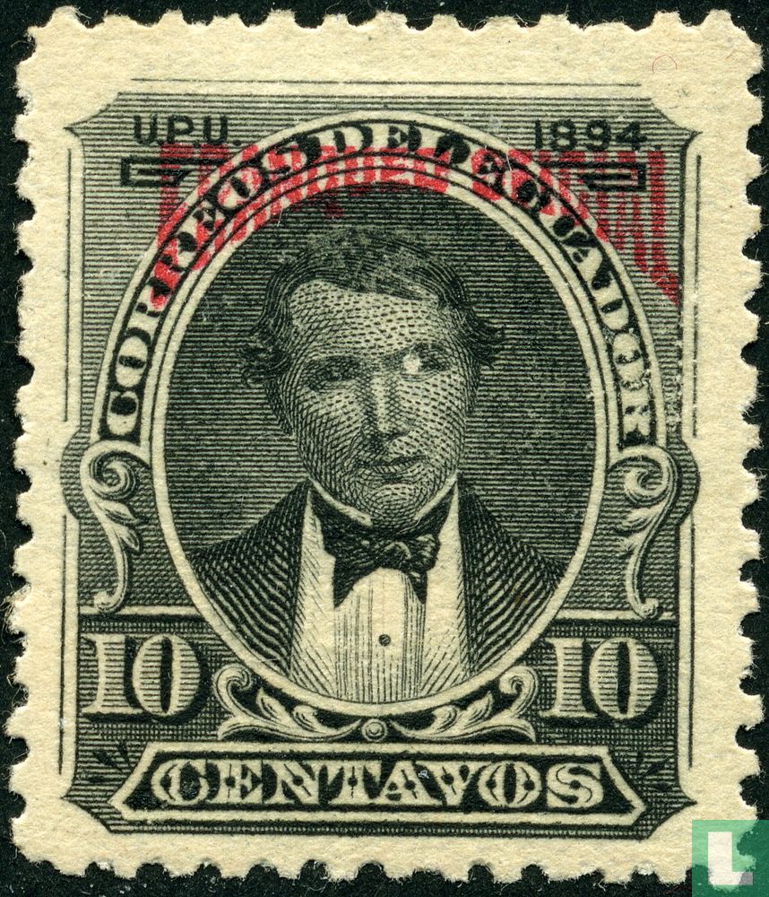 Vicente Rocafuerte avec surcharge