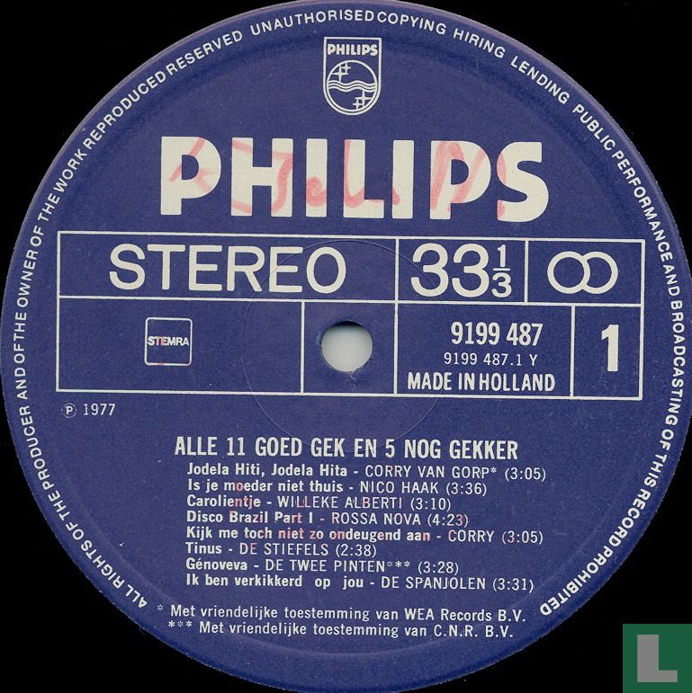 Alle 11 goed gek en 5 nòg gekker !!