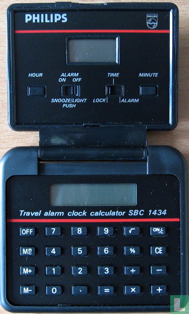 paper chant Emphasis Philips SBC 1434 Travel alarm clock calculator - Philips - LastDodo
