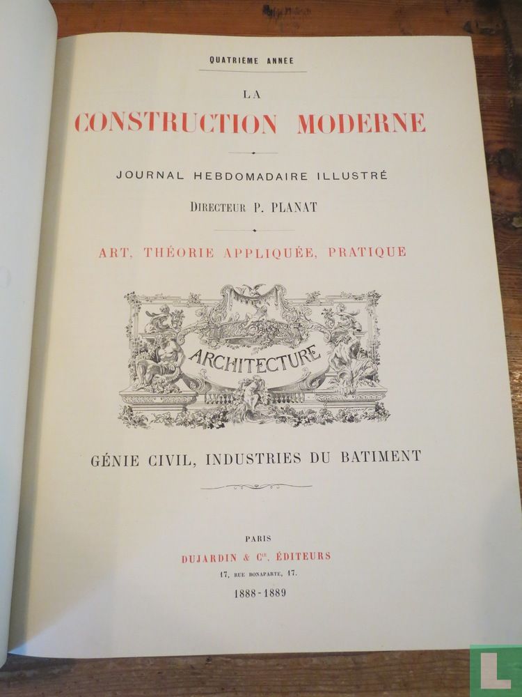 La Construction Moderne. 4e année.