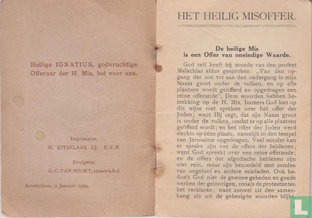 Het heilig misoffer