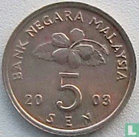 Malaysia 5 Sen 2003