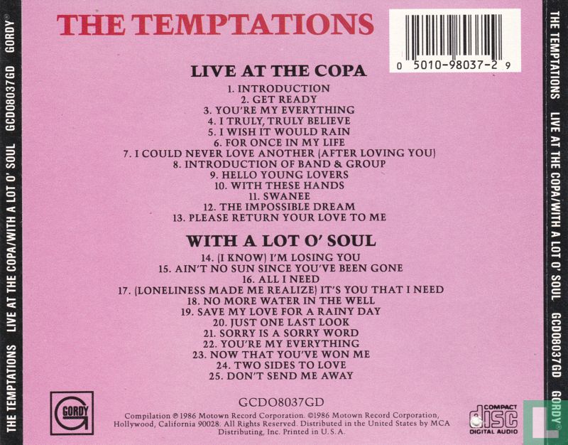 Live at the Copa / With a Lot o' Soul
