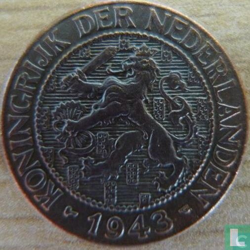 Niederlande 1 Cent 1943 (Typ 1 - rot Kupfer)