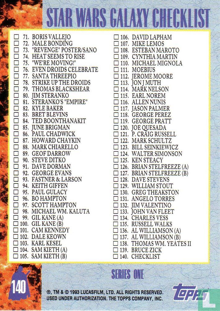 Checklist