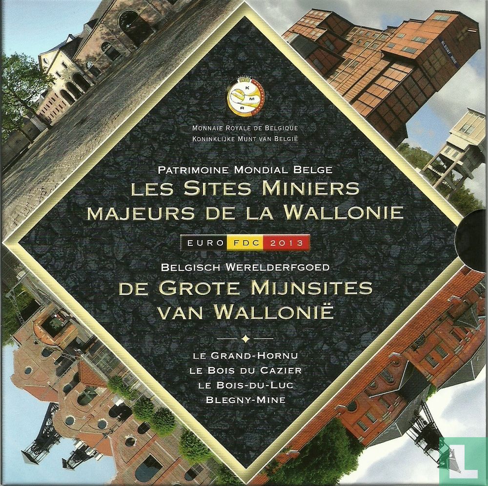 België jaarset 2013 "De grote mijnsites van Wallonië"