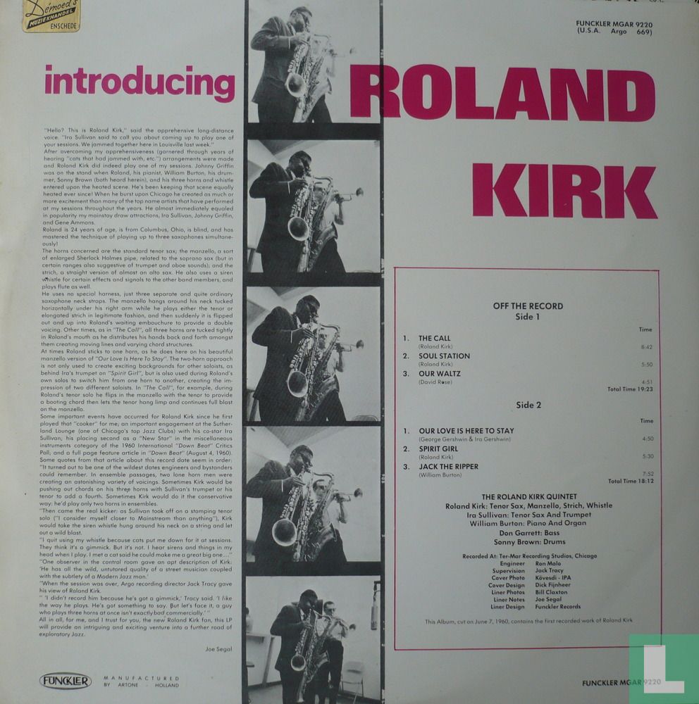 Introducing Roland Kirk