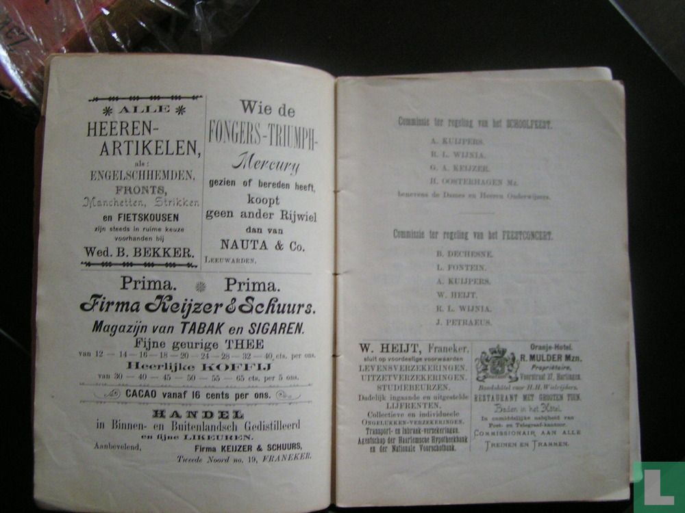 Programma Feestelijkheden te Franeker