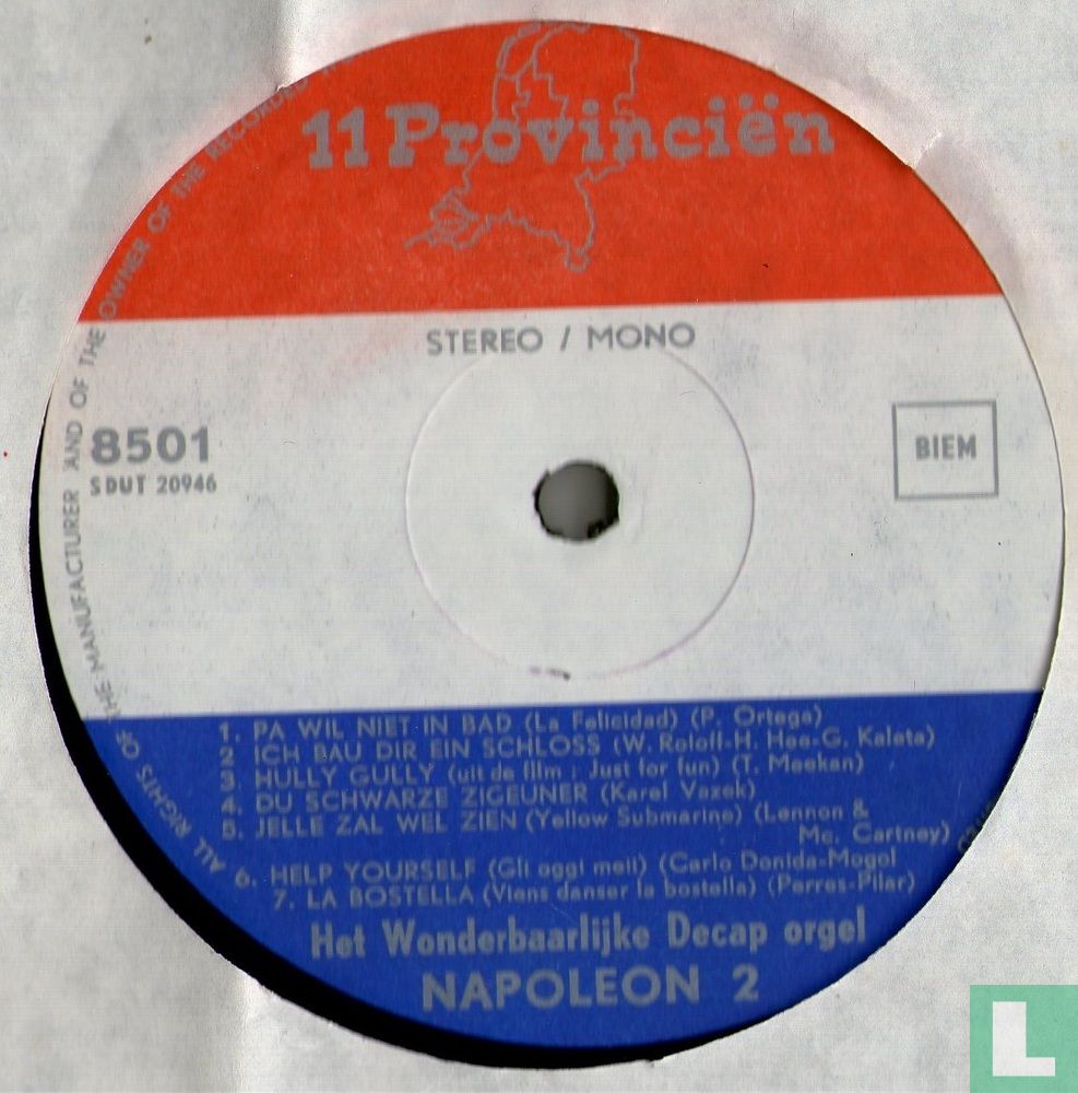 Het wonderbaarlijke de cap orgel napoleon