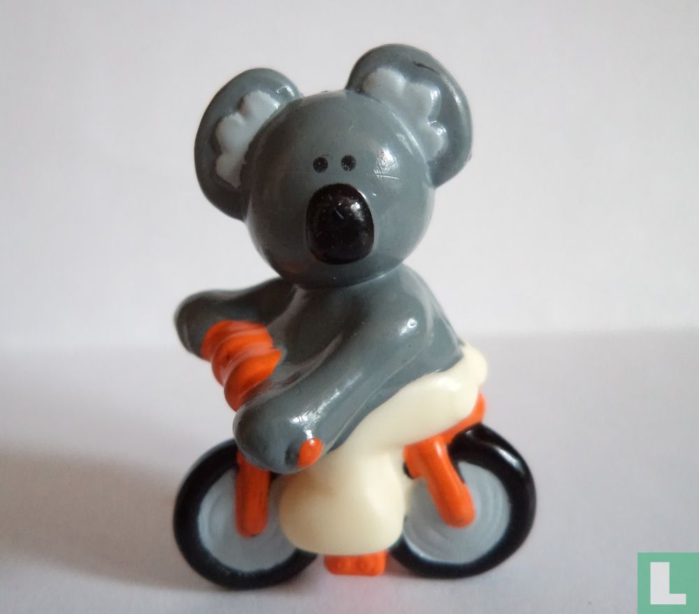 Koala on bicycle