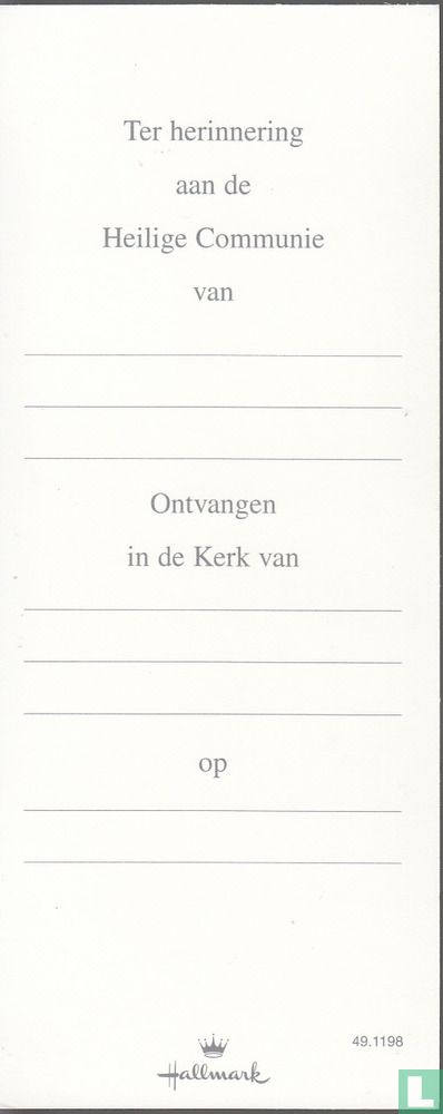 Herinnering Communie
