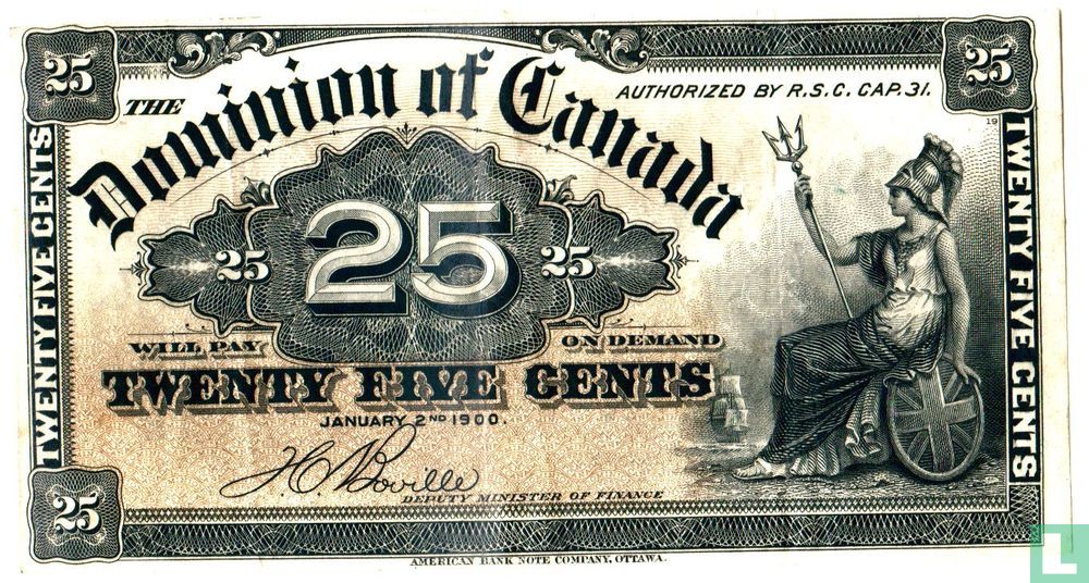 Canada, 25 cent 1900