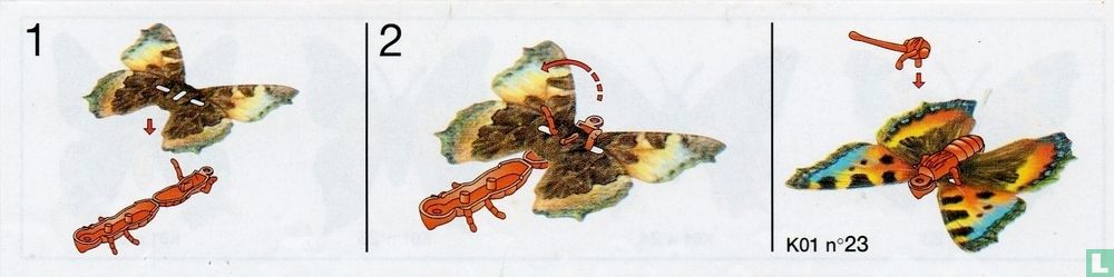 Papillon, rouge