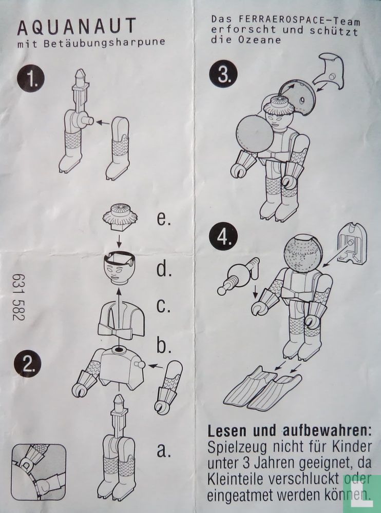 Aquanaut mit Betäubungsharpune