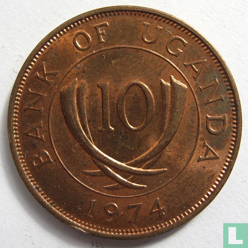 Uganda 10 cent 1974