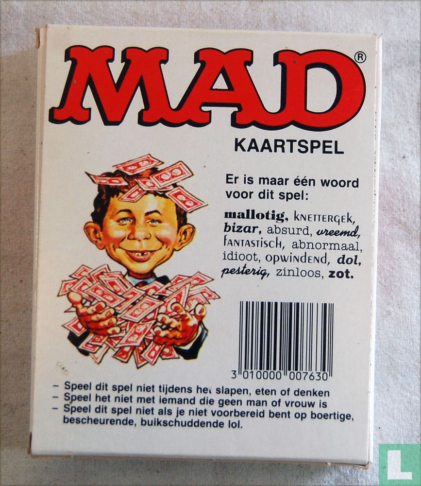 Hoogland neef woensdag Mad Kaartspel (1982) - Mad Spel - LastDodo