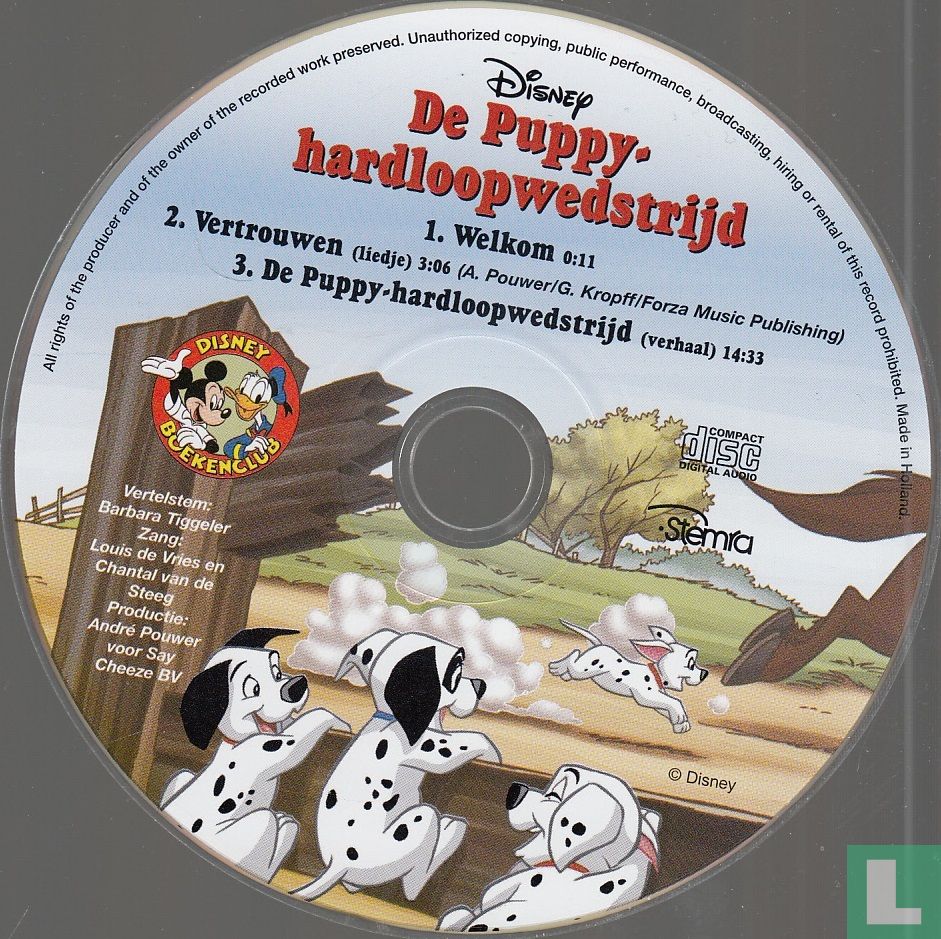 De puppy-hardloopwedstrijd