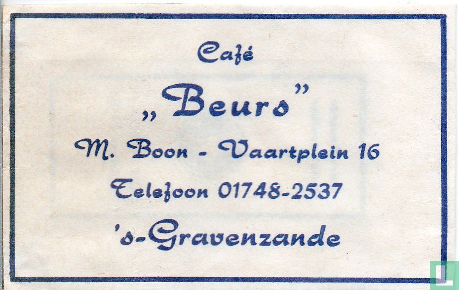 Café "Beurs"