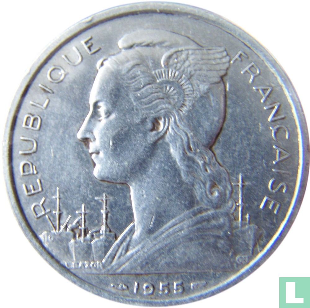 Réunion 5 francs 1955