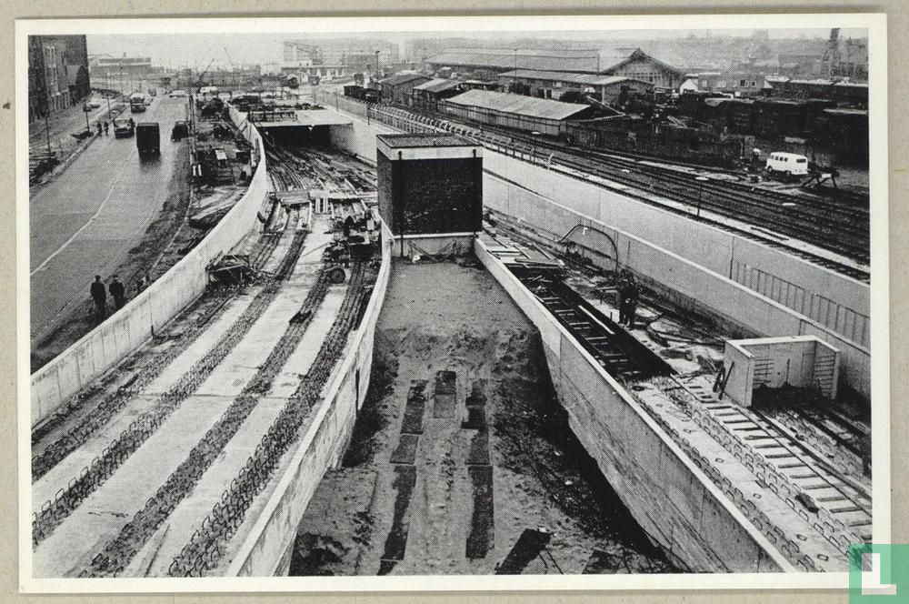 Rotterdam - Bouw metro Parallelweg