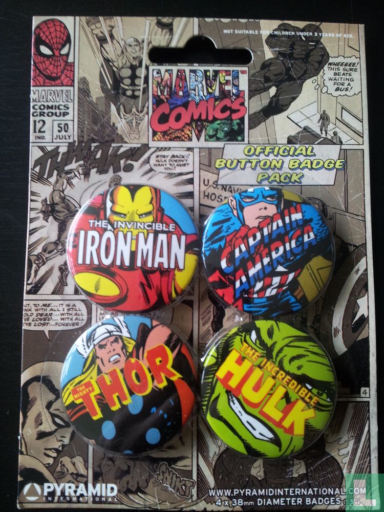 Marvel buttons