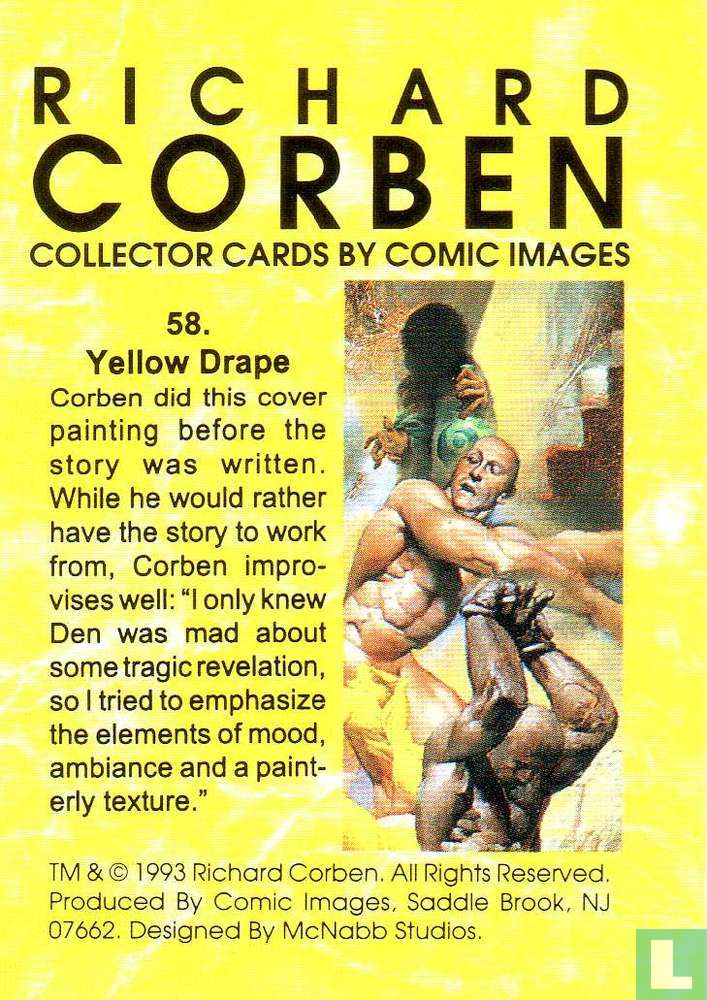 RICHARD CORBEN 1993 COMIC IMAGES PROMO CARD NO NUMBER 